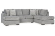 Casselbury Cement 2-Piece RAF Chaise Sectional - SET | 5290602 | 5290617 - Vega Furniture