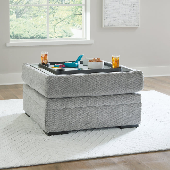 Casselbury Cement Ottoman With Storage - 5290611 - Vega Furniture