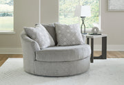 Casselbury Cement Oversized Swivel Accent Chair - 5290621 - Vega Furniture
