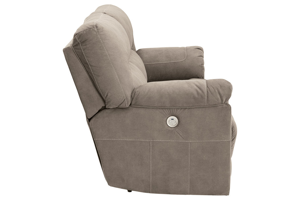 Cavalcade Slate Power Reclining Sofa - 7760147 - Vega Furniture