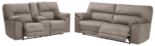 Cavalcade Slate Reclining Living Room Set - SET | 7760181 | 7760194 | 7760125 - Vega Furniture
