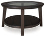 Celamar Dark Brown Coffee Table - T429-0 - Vega Furniture