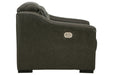 Center Line Dark Gray Power Recliner - U6340413 - Vega Furniture