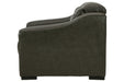 Center Line Dark Gray Power Recliner - U6340413 - Vega Furniture