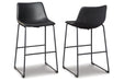 Centiar Black Pub Height Barstool, Set of 2 - D372-630 - Vega Furniture