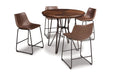 Centiar Brown Counter Height Barstool, Set of 2 - D372-124 - Vega Furniture
