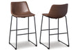 Centiar Brown Pub Height Barstool, Set of 2 - D372-130 - Vega Furniture