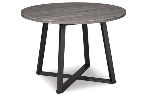 Centiar Gray/Black Dining Table - D372-16 - Vega Furniture