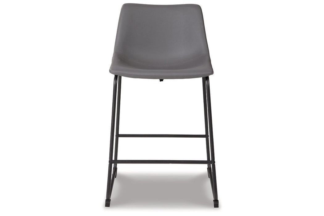 Centiar Gray Counter Height Barstool, Set of 2 - D372-824 - Vega Furniture
