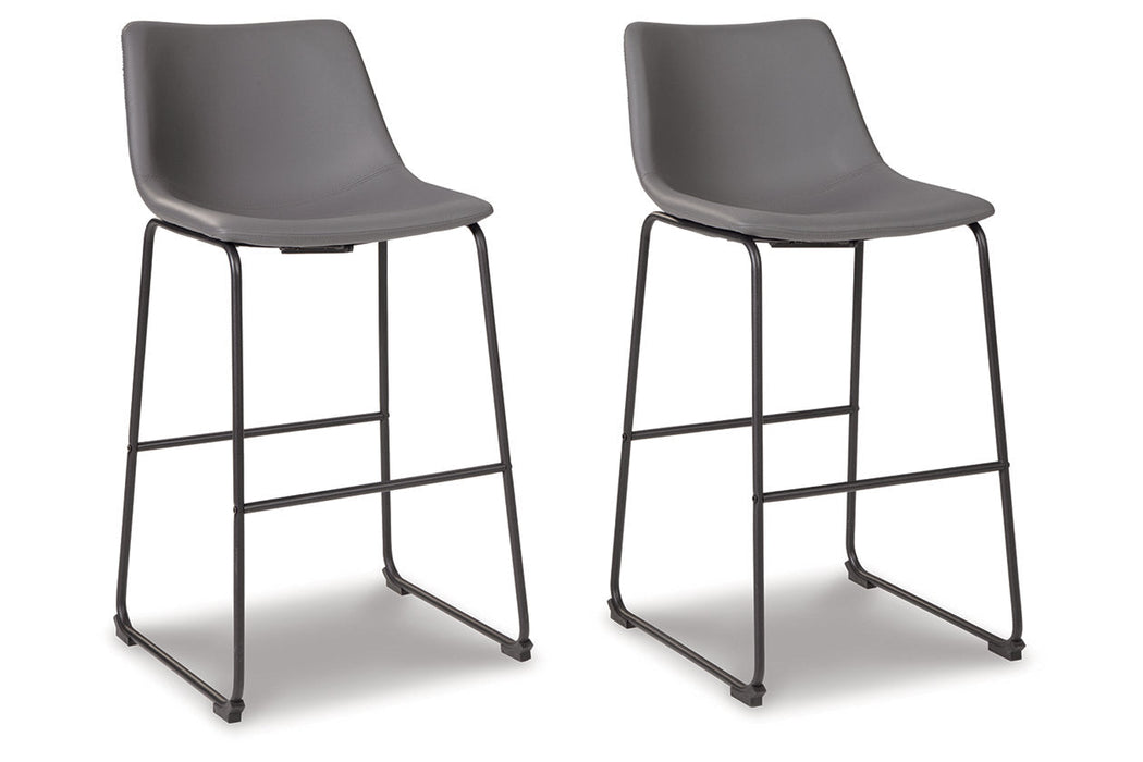 Centiar Gray Pub Height Barstool, Set of 2 - D372-830 - Vega Furniture