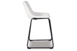 Centiar White Counter Height Barstool, Set of 2 - D372-724 - Vega Furniture