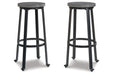 Challiman Antique Gray Bar Height Stool, Set of 2 - D307-330 - Vega Furniture