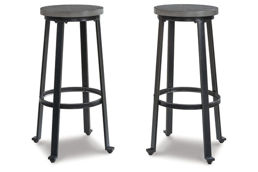 Challiman Antique Gray Bar Height Stool, Set of 2 - D307-330 - Vega Furniture