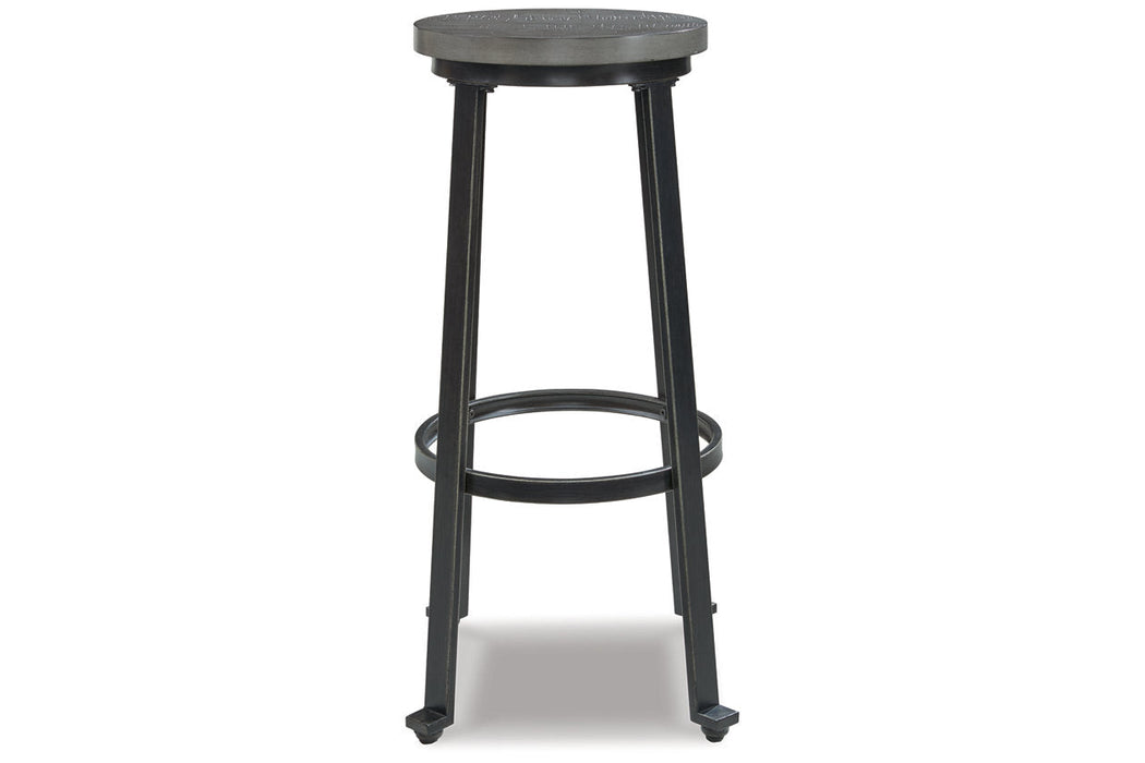 Challiman Antique Gray Bar Height Stool, Set of 2 - D307-330 - Vega Furniture