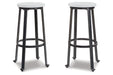 Challiman Vintage White Bar Height Stool, Set of 2 - D307-230 - Vega Furniture