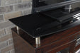 Chanceen Dark Brown 60" TV Stand with Electric Fireplace - SET | W100-101 | W757-48 - Vega Furniture