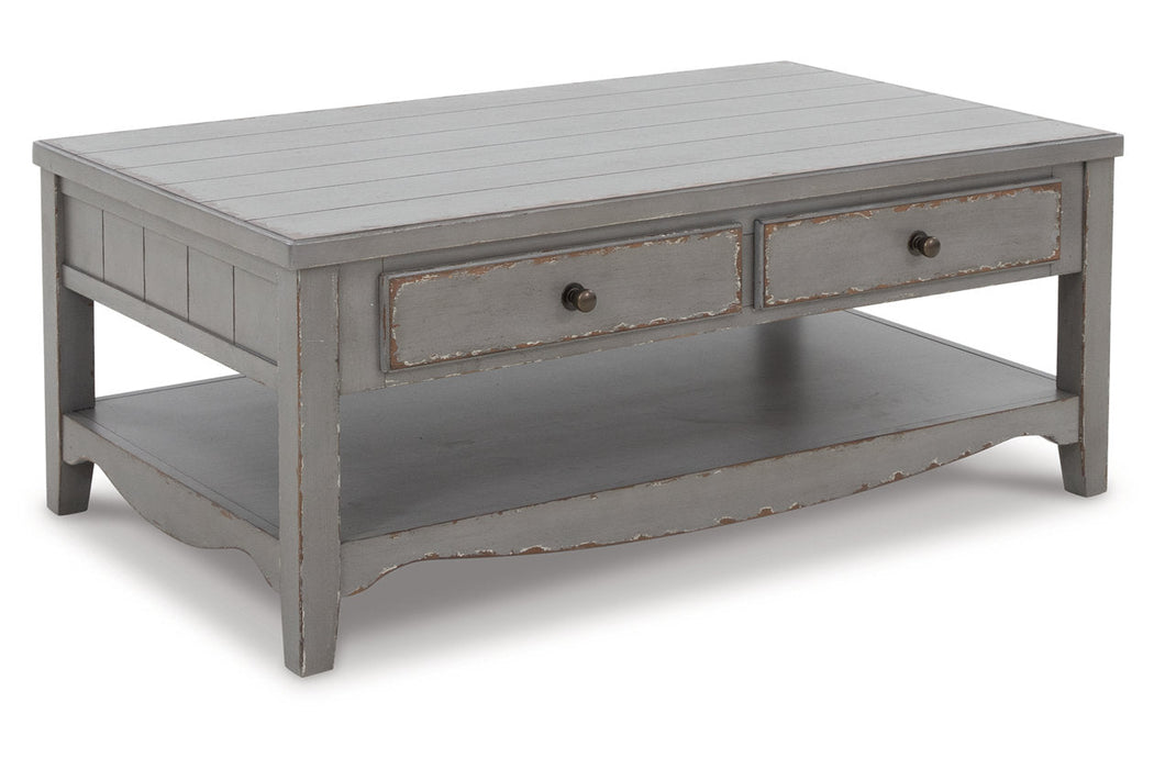 Charina Antique Gray Coffee Table - T784-1 - Vega Furniture