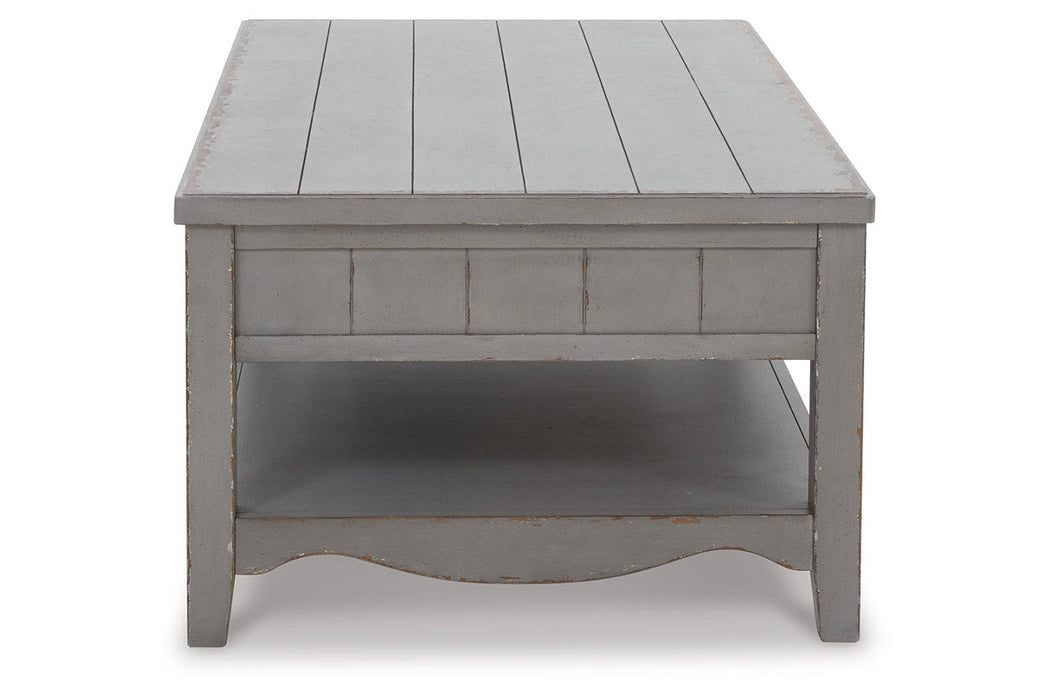 Charina Antique Gray Coffee Table - T784-1 - Vega Furniture