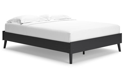 Charlang Black Queen Platform Bed - EB1198-113 - Vega Furniture