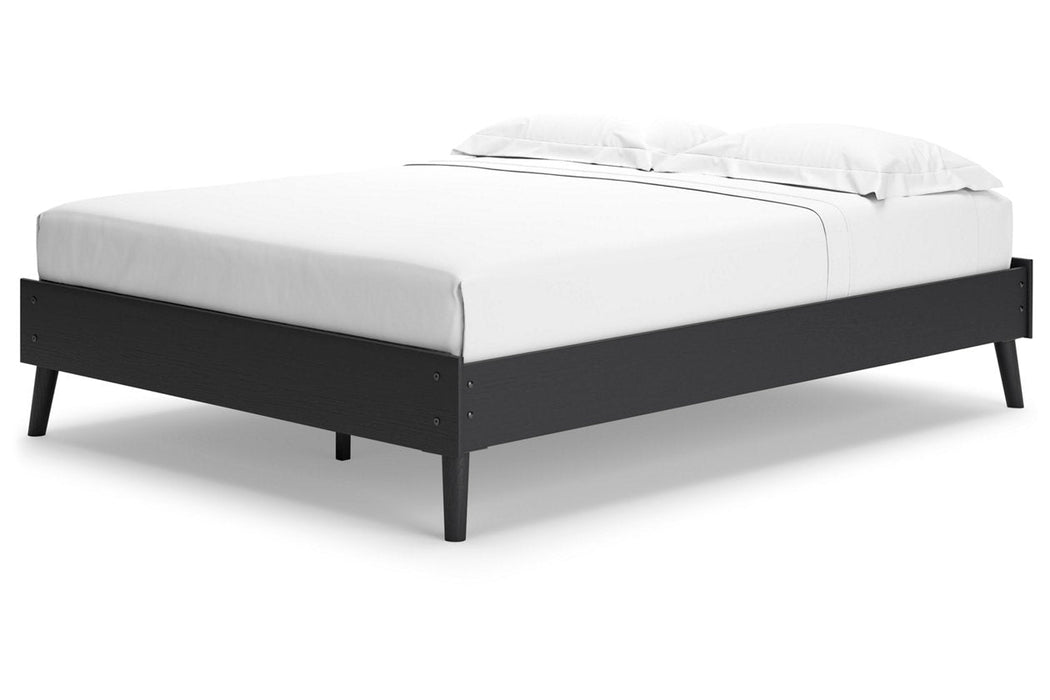 Charlang Black Queen Platform Bed - EB1198-113 - Vega Furniture