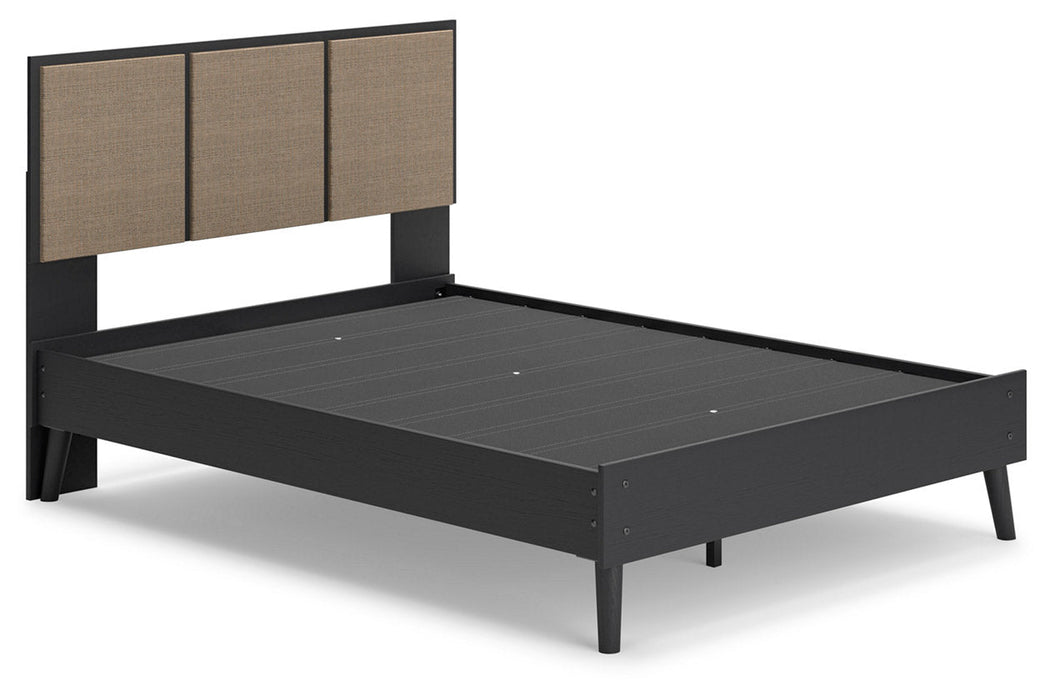 Charlang Two-tone Full Panel Platform Bed - SET | EB1198-112 | EB1198-156 - Vega Furniture