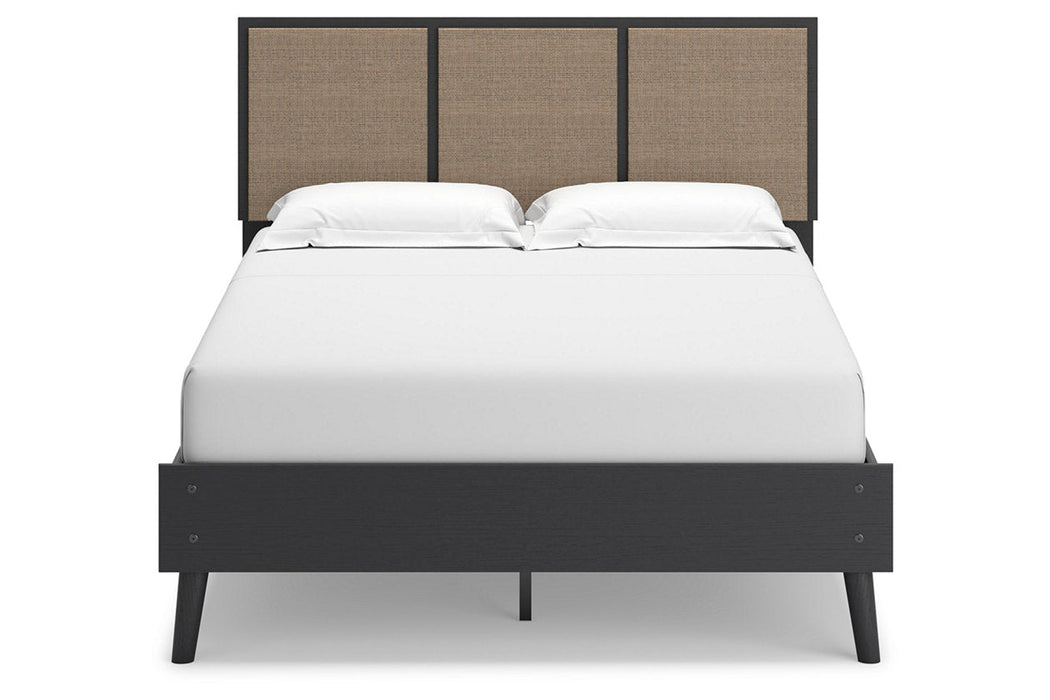 Charlang Two-tone Full Panel Platform Bed - SET | EB1198-112 | EB1198-156 - Vega Furniture