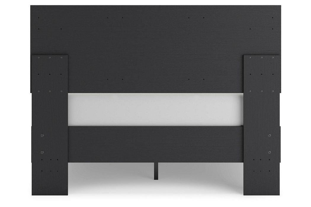 Charlang Two-tone Full Panel Platform Bed - SET | EB1198-112 | EB1198-156 - Vega Furniture