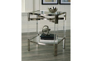 Chaseton Clear/Silver Finish Accent Table - A4000334 - Vega Furniture