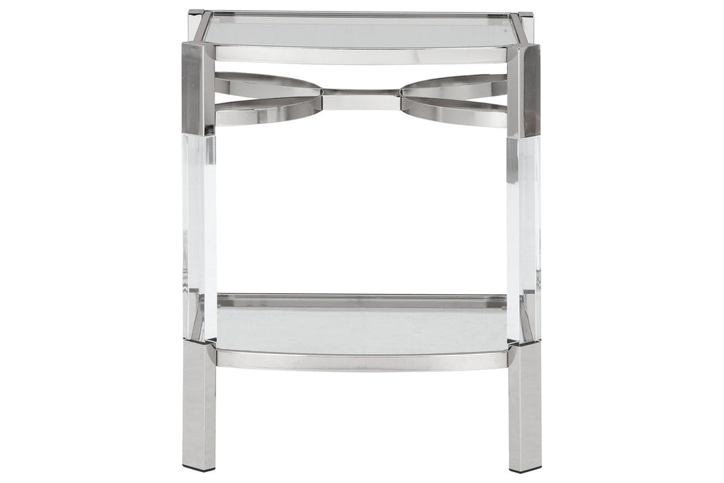 Chaseton Clear/Silver Finish Accent Table - A4000334 - Vega Furniture