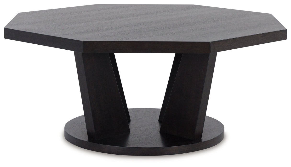 Chasinfield Dark Brown Coffee Table - T458-8 - Vega Furniture