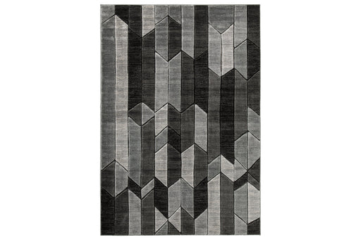 Chayse Black/Gray 5' x 6'7" Rug - R403462 - Vega Furniture