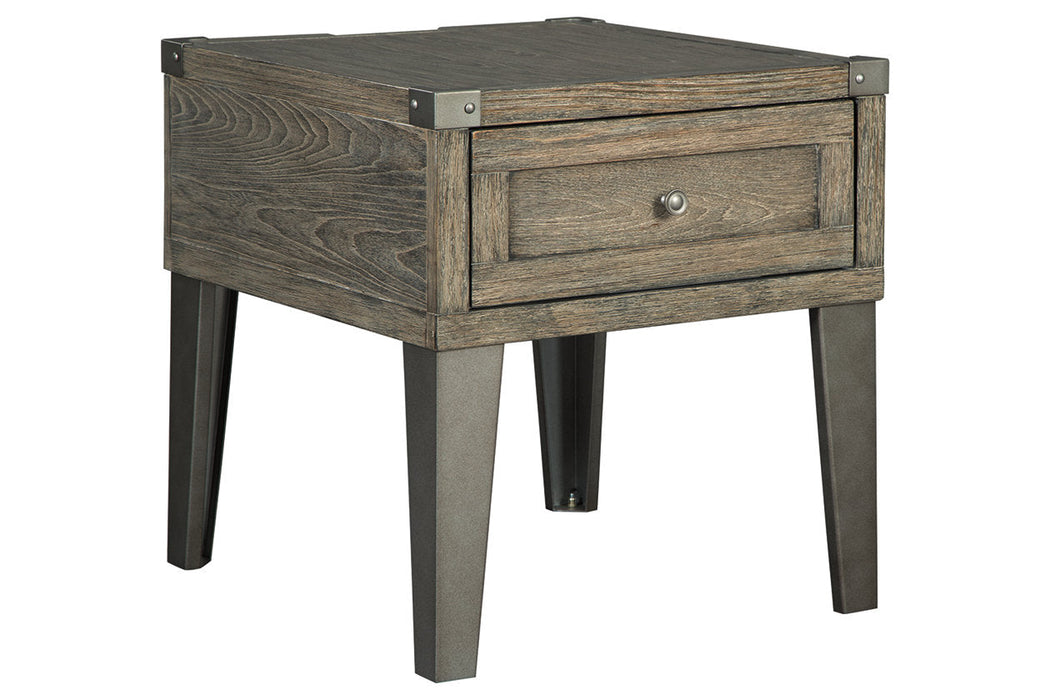 Chazney Rustic Brown End Table - T904-3 - Vega Furniture