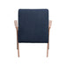 Cheryl Dark Blue/Walnut Wooden Arms Accent Chair - 905415 - Vega Furniture