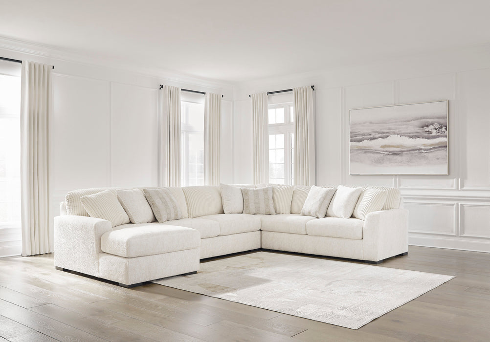 Chessington Ivory 4-Piece LAF Chaise Sectional - SET | 6190416 | 6190434 | 6190467 | 6190477 - Vega Furniture