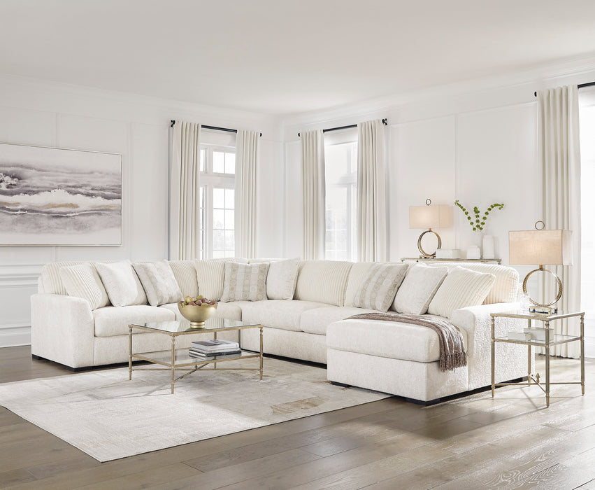 Chessington Ivory 4-Piece RAF Chaise Sectional - SET | 6190417 | 6190434 | 6190466 | 6190477 - Vega Furniture