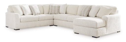 Chessington Ivory 4-Piece RAF Chaise Sectional - SET | 6190417 | 6190434 | 6190466 | 6190477 - Vega Furniture