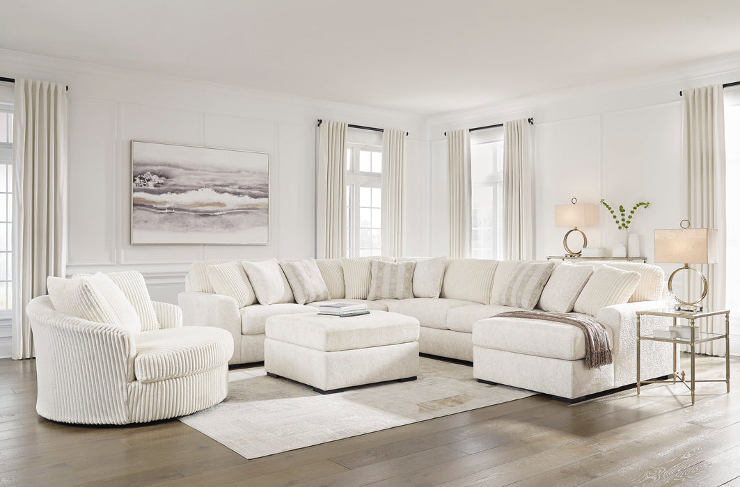 Chessington Ivory 4-Piece RAF Chaise Sectional - SET | 6190417 | 6190434 | 6190466 | 6190477 - Vega Furniture