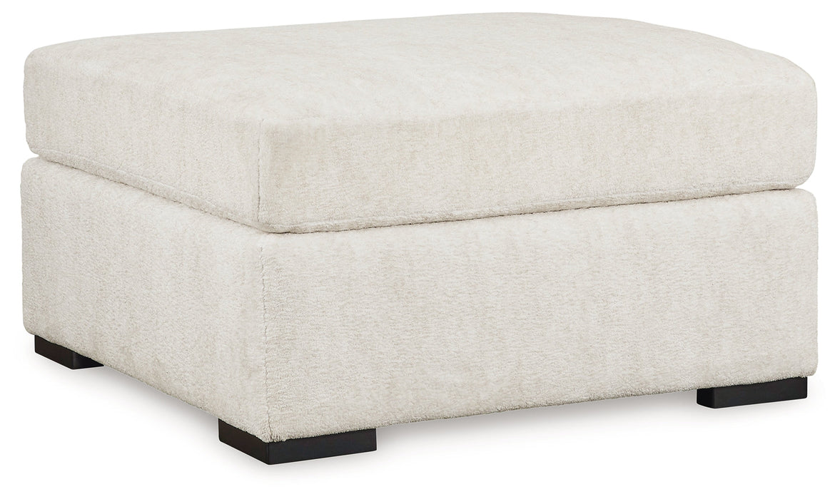 Chessington Ivory Oversized Accent Ottoman - 6190408 - Vega Furniture