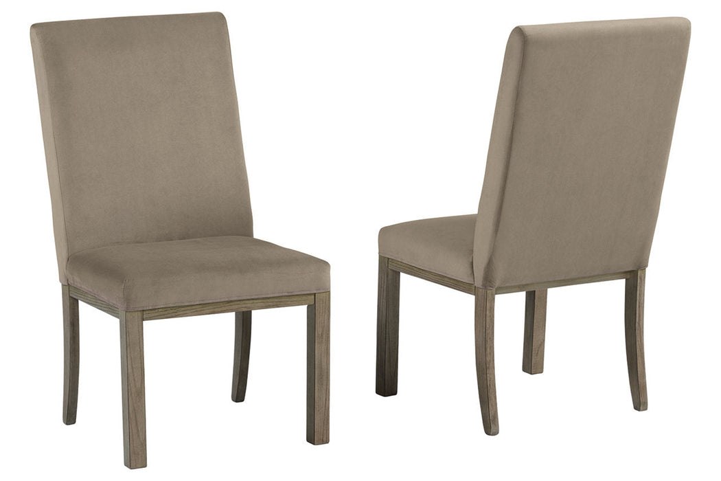 Chrestner Gray/Brown Dining Chair, Set of 2 - D983-01 - Vega Furniture