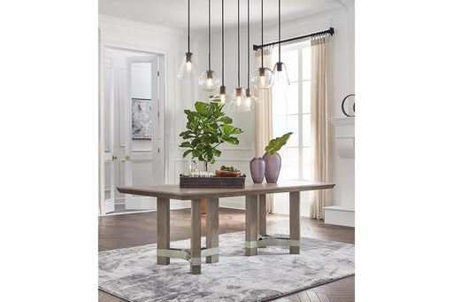 Chrestner Gray Dining Table - D983-25 - Vega Furniture