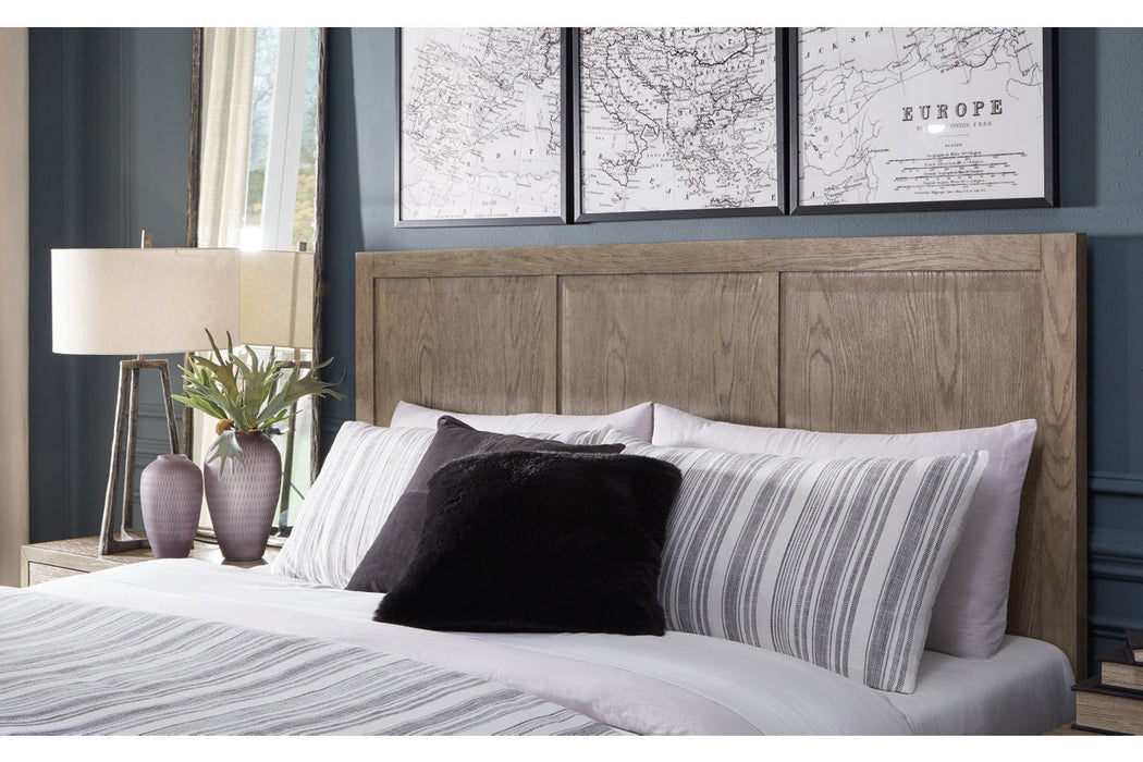 Chrestner Gray King Panel Bed - SET | B983-76 | B983-78 | B983-99 - Vega Furniture