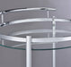 Chrissy Chrome Round Glass Bar Cart - 181367 - Vega Furniture