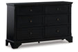 Chylanta Black Dresser - B739-31 - Vega Furniture