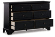 Chylanta Black Dresser - B739-31 - Vega Furniture