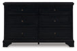 Chylanta Black Dresser - B739-31 - Vega Furniture