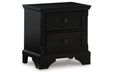 Chylanta Black Nightstand - B739-92 - Vega Furniture