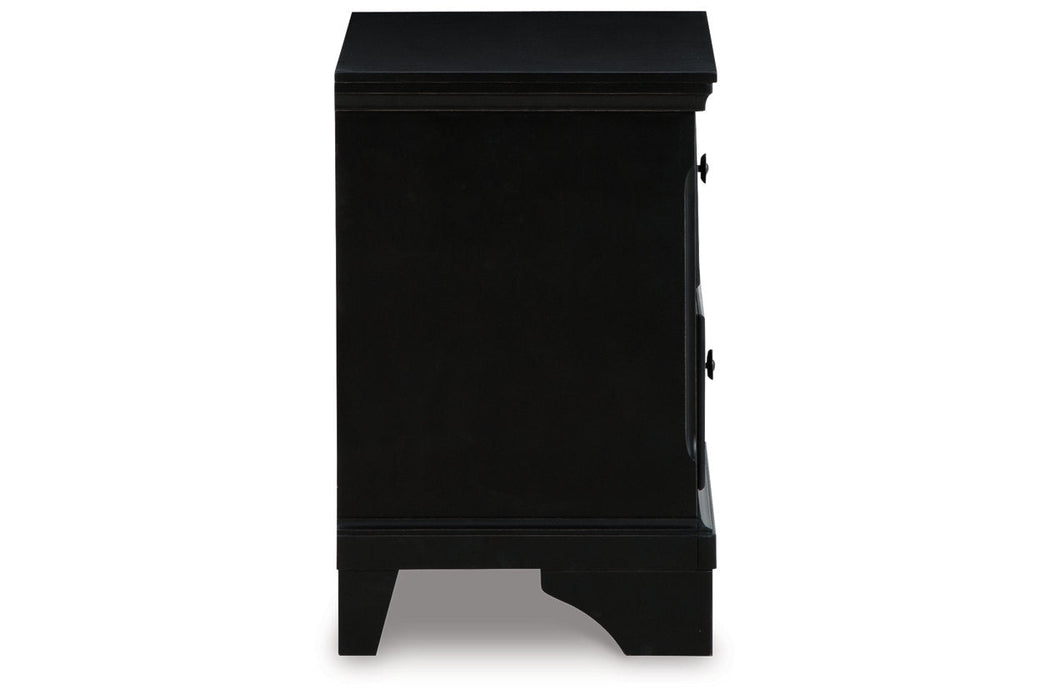 Chylanta Black Nightstand - B739-92 - Vega Furniture