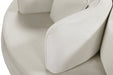 Circlet Cream Velvet Roundabout Sofa - 627Cream - Vega Furniture