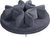 Circlet Grey Velvet Roundabout Sofa - 627Grey - Vega Furniture