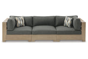 CITRINE PARK Brown 3-Piece Outdoor Sectional - SET | P660-846 | P660-875 | P660-876 - Vega Furniture